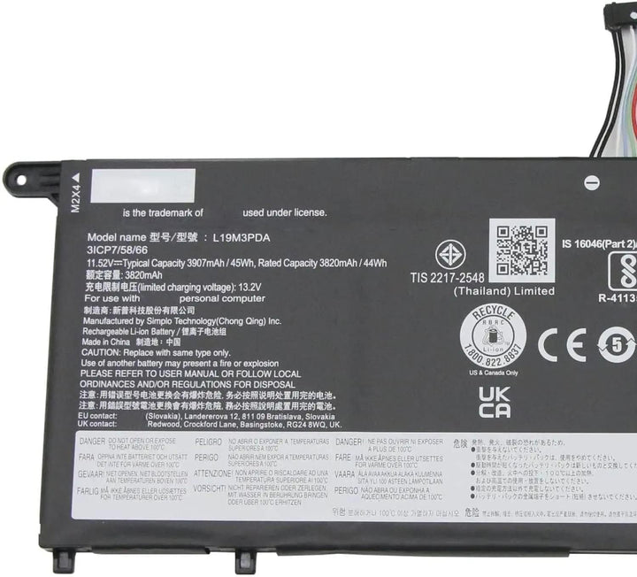 L19M3PDA L19D3PDA L19C3PDA L19L3PDA Laptop-Akku kompatibel mit Lenovo ThinkBook 14 G2 ITL Are / 14 G