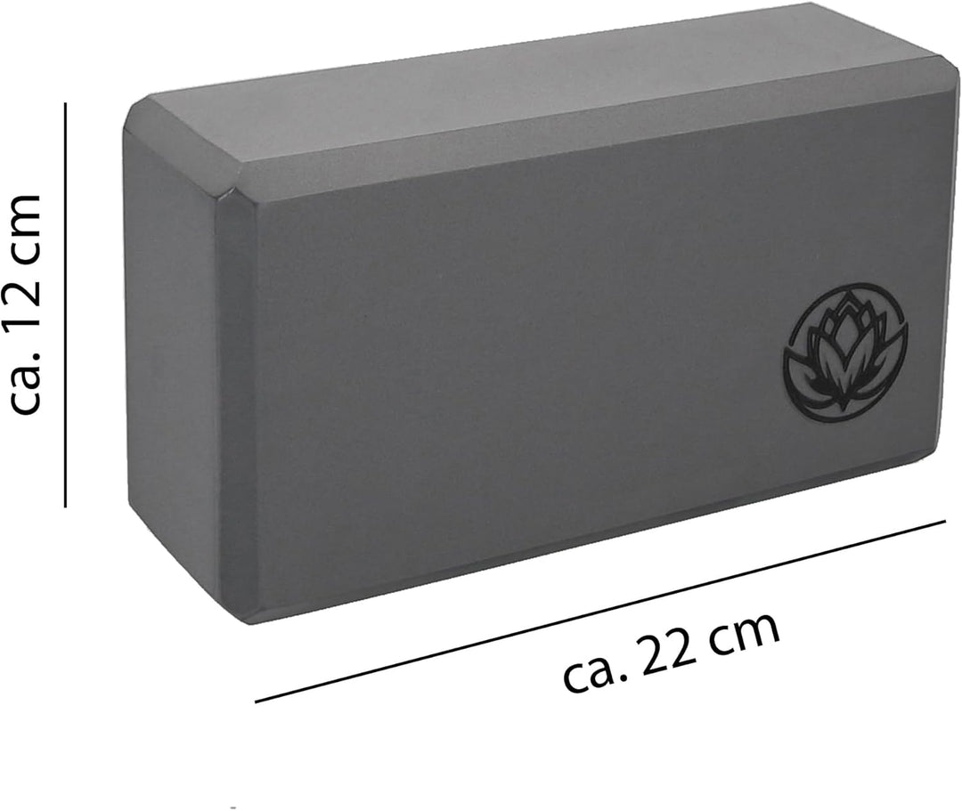 Yoga Block VonBueren | 22 x 12 x 7,5 cm je Yogablock | Yogablöcke für Damen und Herren aus EVA | Klö