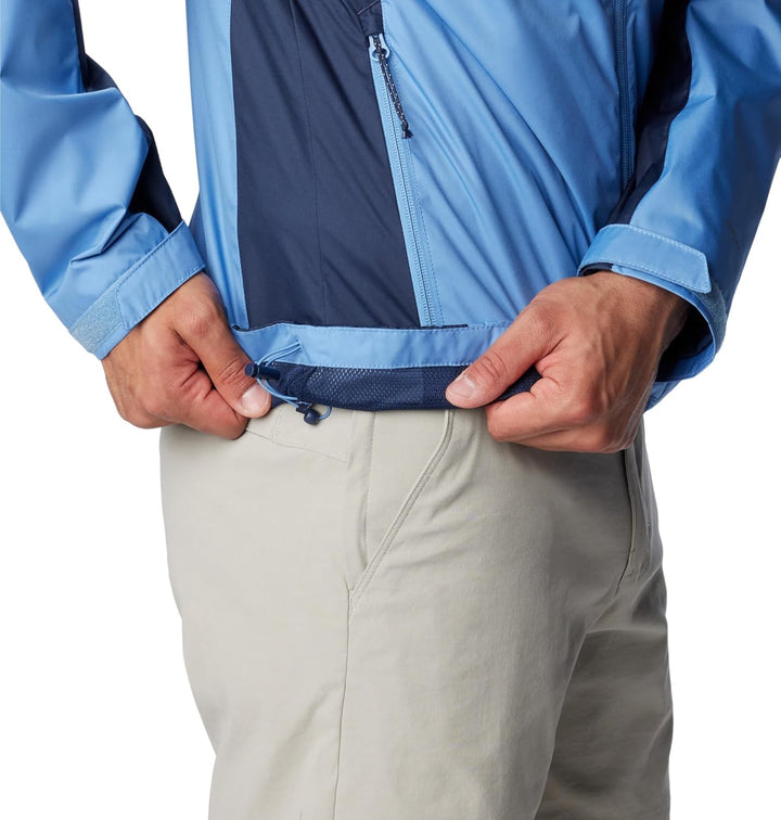 Columbia Inner Limits III Jacket, Wasserdichte Regenjacke für Herren L Skyler/Collegiate Navy, L Sky