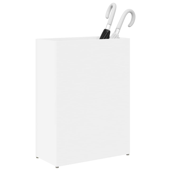 vidaXL Sonnenschirmhalter Weiss 40 x 20 x 55,5 cm Holzwerkstoff, Moderner Schirmständer aus Holzwerk