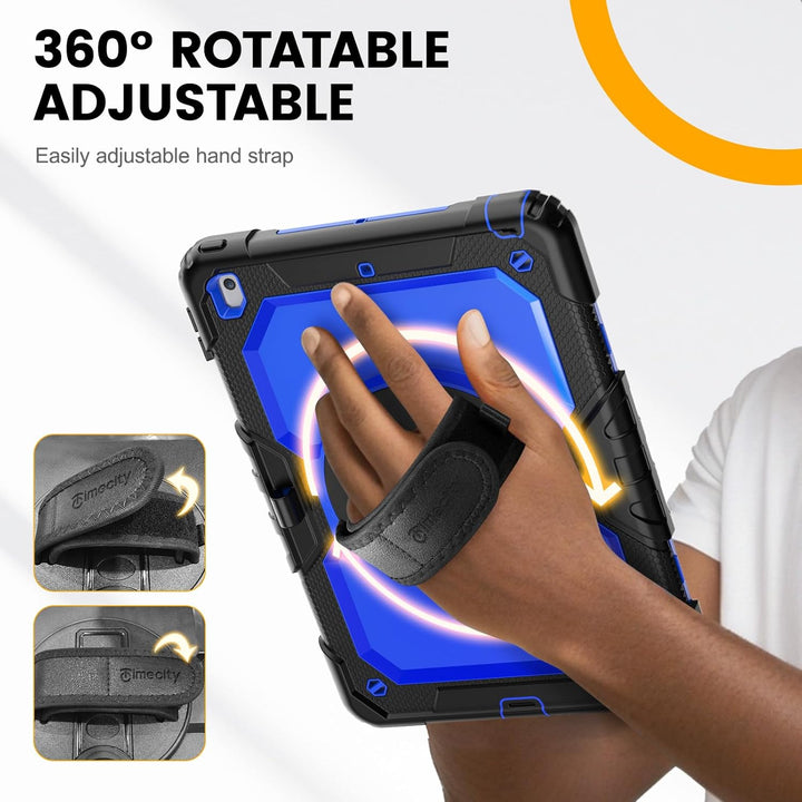 timecity Hülle Für iPad 9 8 7 Generation (10.2 Zoll, 2021 2020 2019), Stossfeste Hülle mit Displaysc