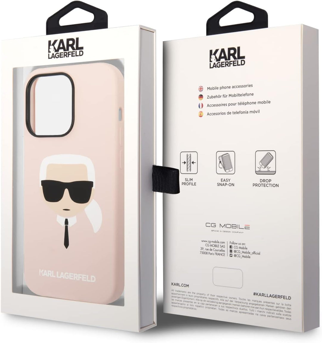 KARL LAGERFELD KLHCP14XSLKHLP Hülle für iPhone 14 Pro Max 6,7" hardcase Rosa SIL