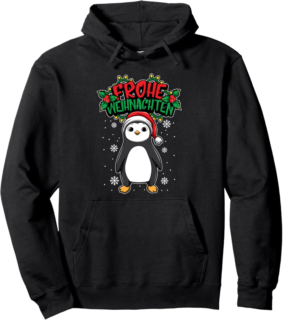Frohe Weihnachten - Weihnachtstiere - Pinguin Pullover Hoodie
