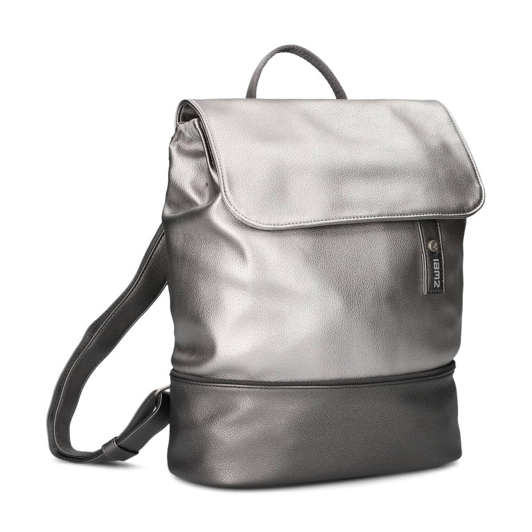 Zwei Damen City-Rucksack Jana JR13 Damenrucksack 7 Liter, sportlich-eleganter Look bicolor, DIN-A4 G