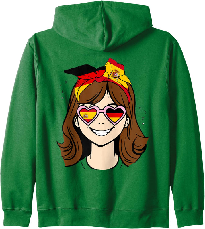 Halb Deutsch Halb Spanisch kleines Mädchen, Spanien Deutschland Mädchen Kapuzenjacke