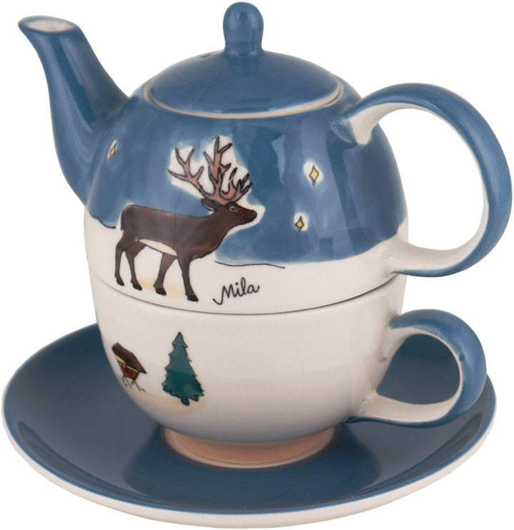 Mila Keramik Tee-Set Tea for One Rotwild | MI-99299