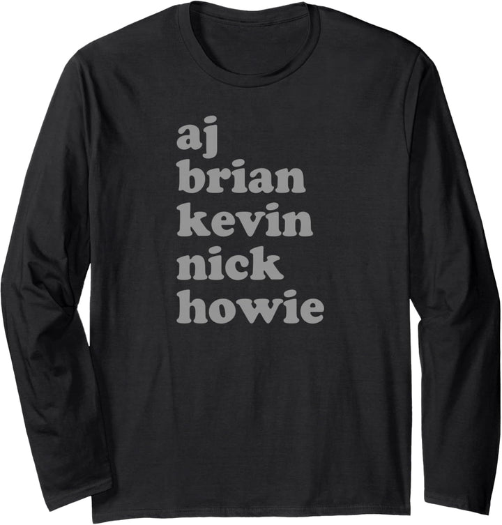 Backstreet Boys - Stacked Names Langarmshirt