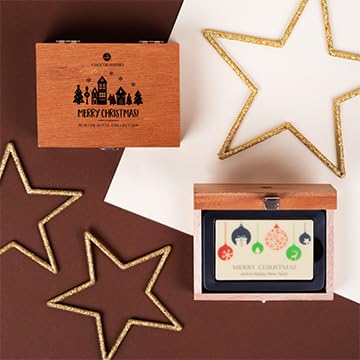 CHOCOLISSIMO - Schokolade Geschenk - Schokoladentafel aus weisser Schokolade in Form einer Visitenka