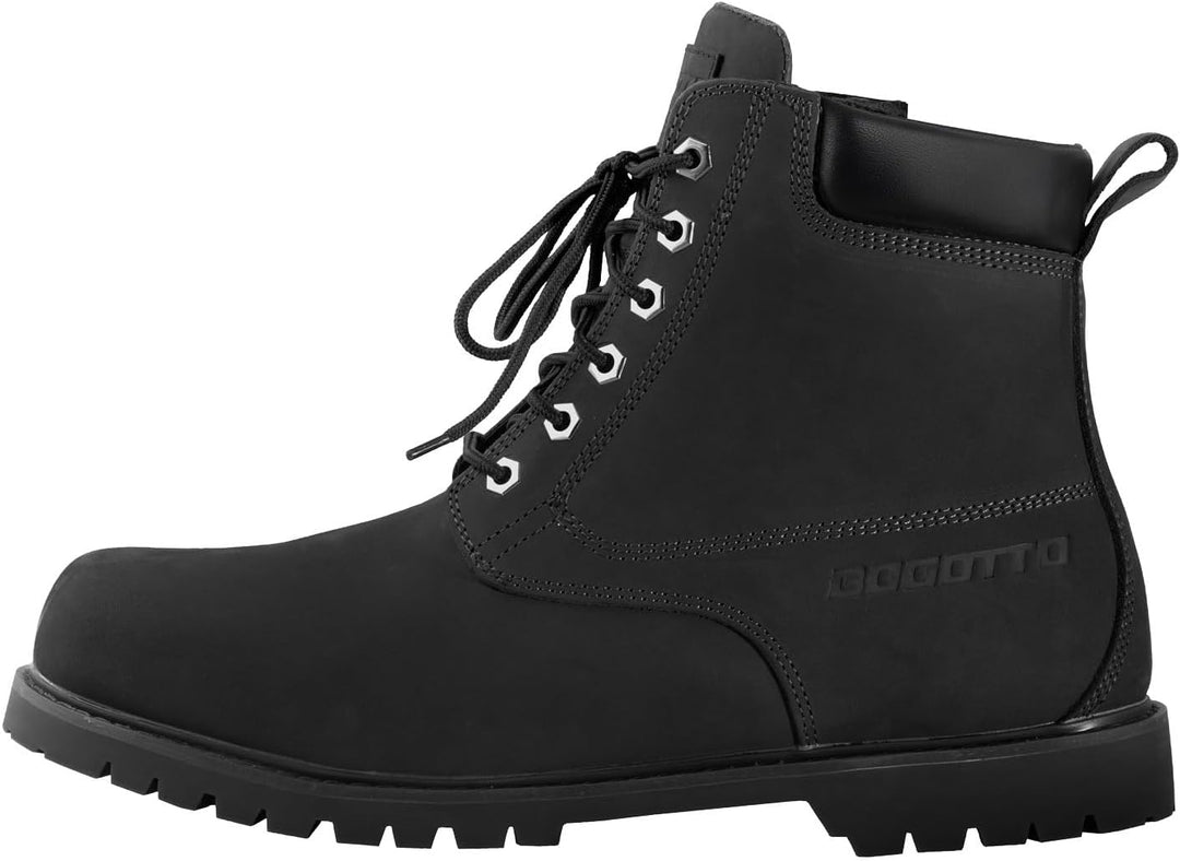 Bogotto Havoc wasserdichte Motorrad Stiefel Schwarz 46 EU, Schwarz 46 EU