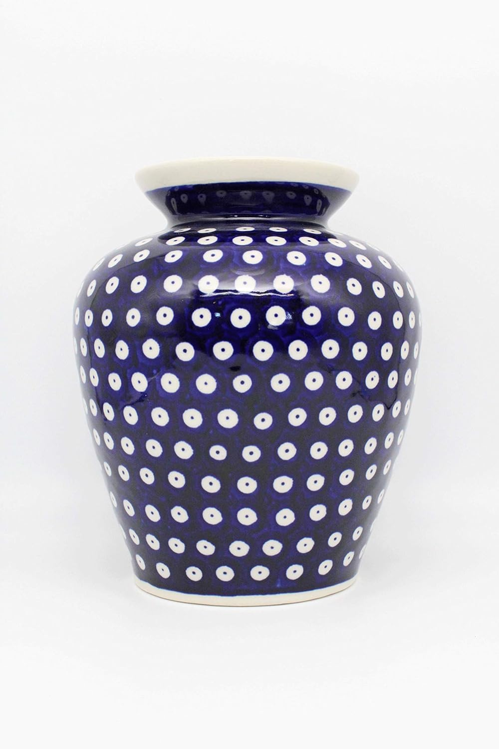 Original Bunzlauer Keramik Vase/Blumenvase, Höhe 19,7cm im Dekor 42