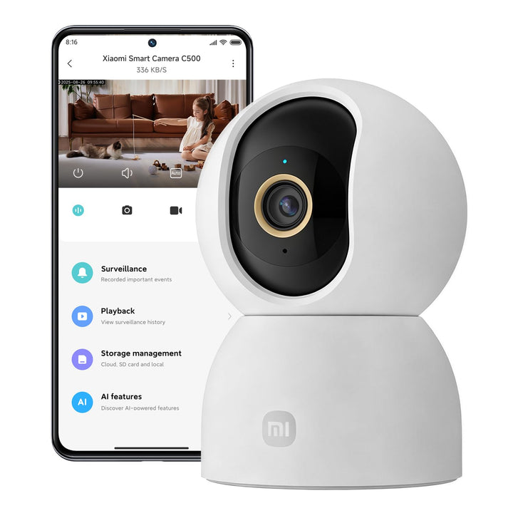 XIAOMI C500 3.5K 6MP Innenkamera mit Personen-/Haustiererkennung, Auto-Tracking, physischer Objektiv