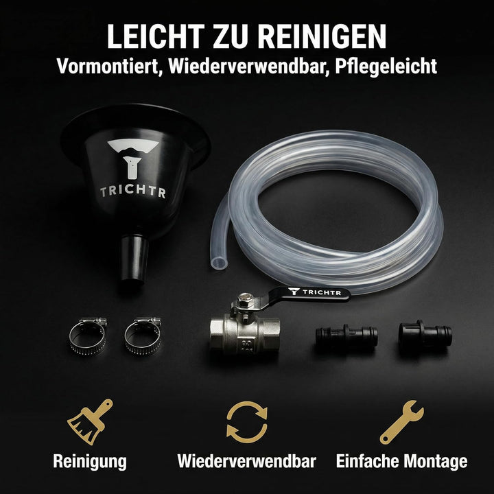 Striker – Premium Bierbong & Biertrichter mit Edelstahl-Kugelhahn – Beer Bong für JGA, Festivals & P