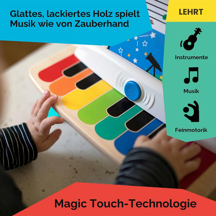 Baby Einstein, Hape, Holzspielzeug Magic Touch Piano , Musikspielzeug Klavier aus Holz für Kinder, M