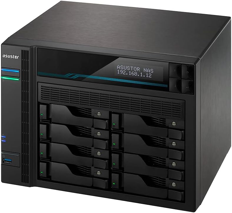 Asustor AS6510T 10 BAHIAS Atom C3538 Quad CORE DENVERTON 2.1GHZ 8GB 2x2.5GBE 2x10GBE RAID 0,1 JBOD S