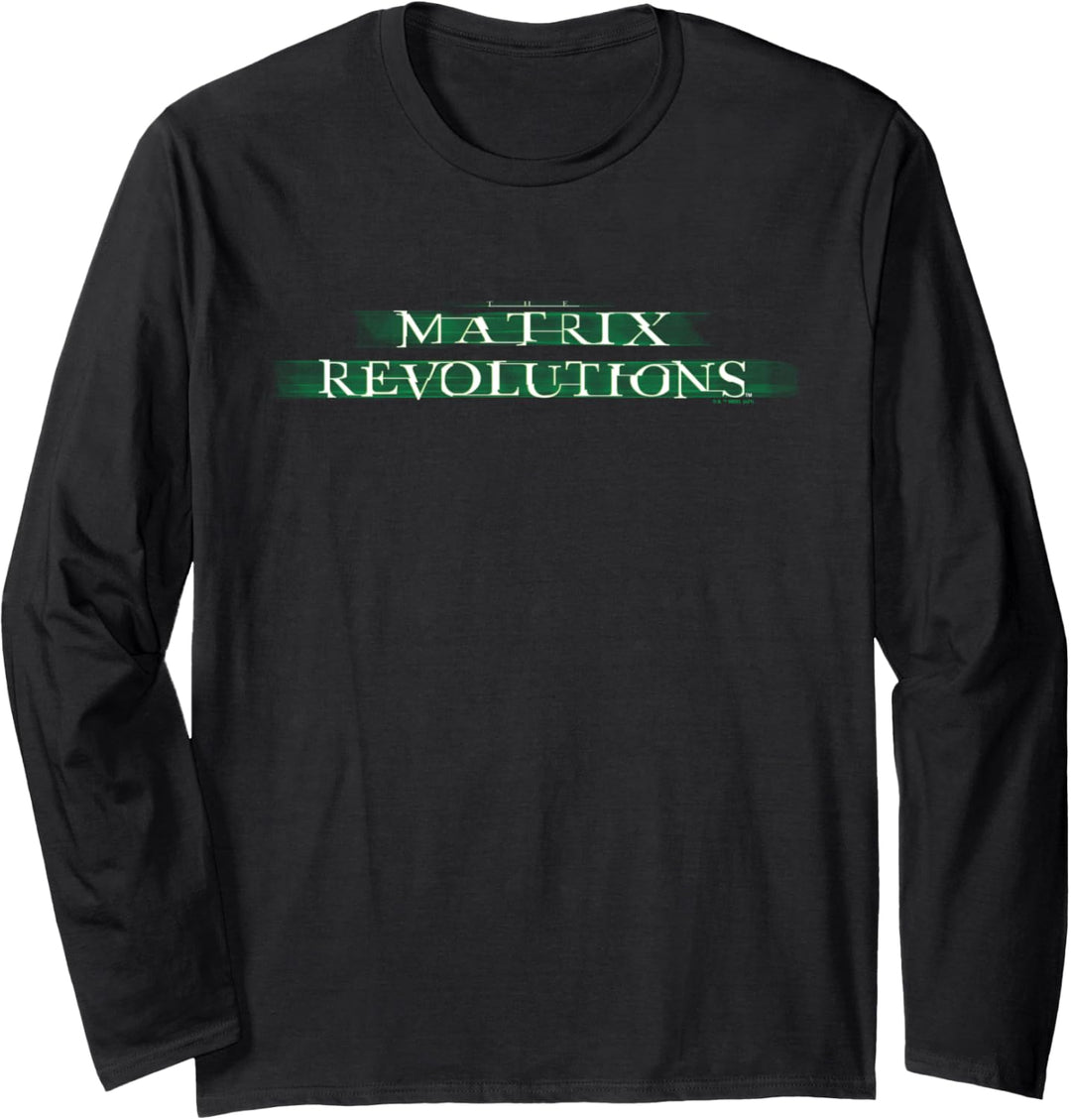The Matrix Revolutions Enter The Revolution Logo Langarmshirt