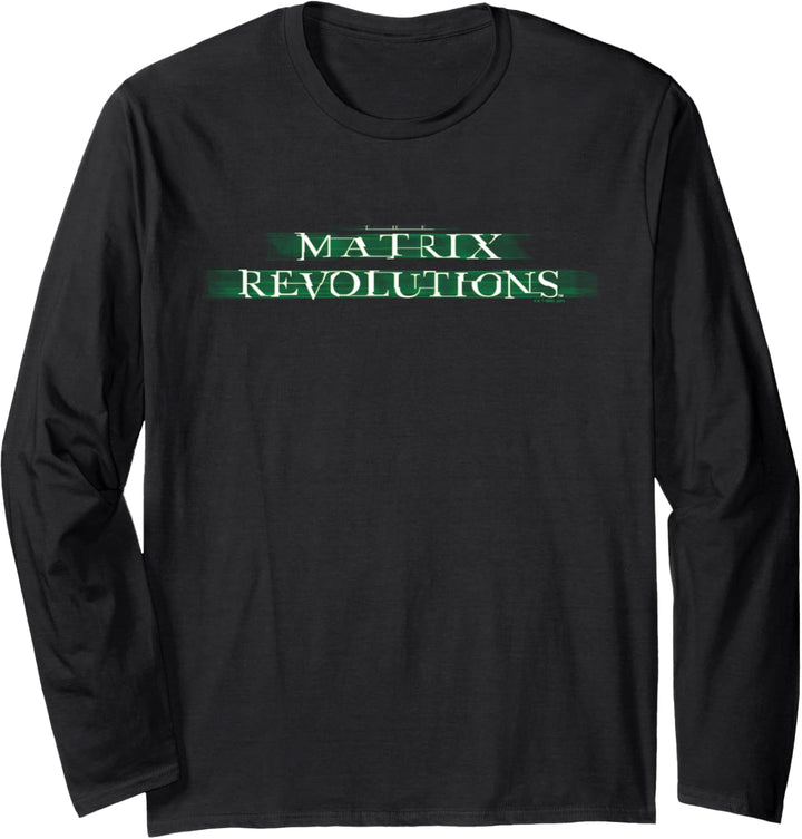 The Matrix Revolutions Enter The Revolution Logo Langarmshirt
