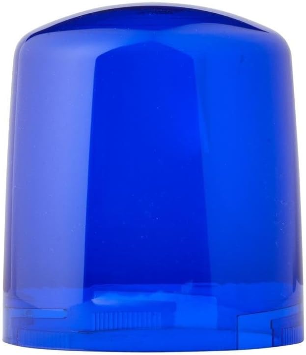 HELLA - Halogen-Rundumkennleuchte - KL 7000 - 12V - blau - Anbau/geschraubt - Stecker: Flachstecker