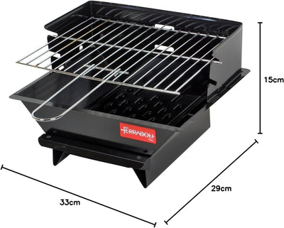 Relags Minigrill 102 - Campinggrill aus Stahlblech Grün One Size, Grün One Size