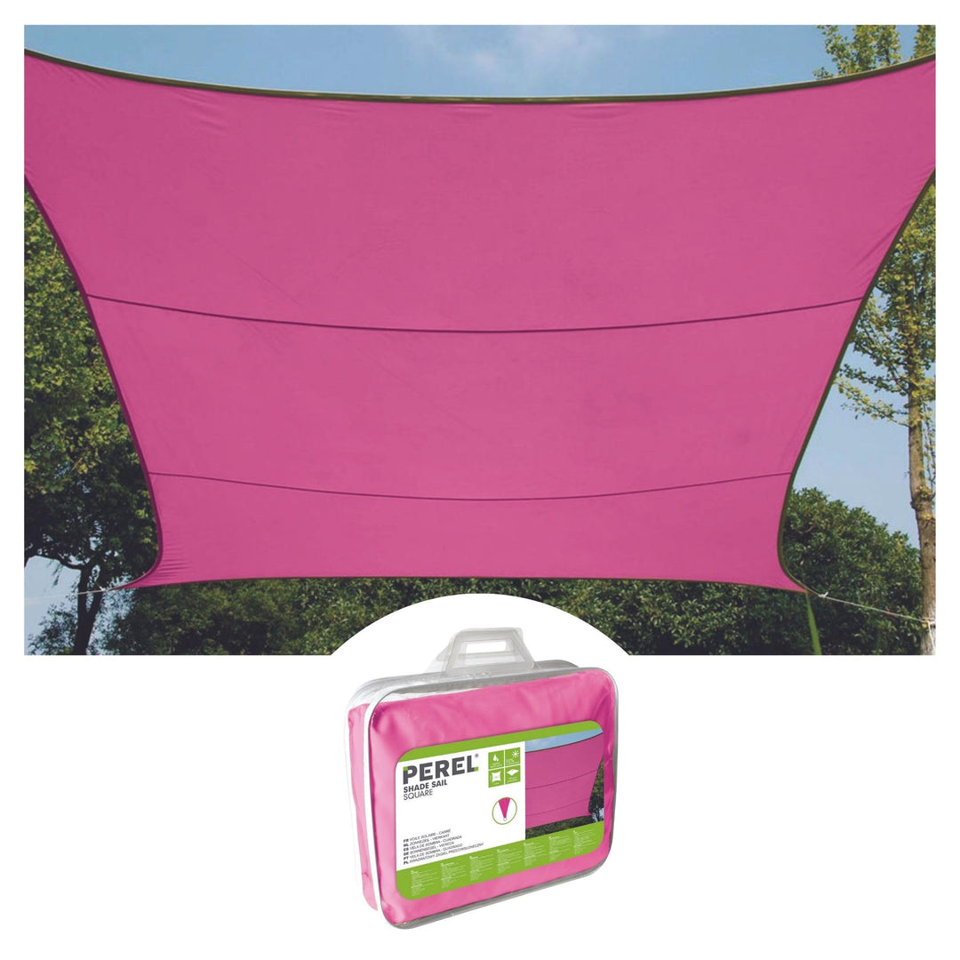 Perel GSS4430FU Sonnensegel - Rechteckig, Fuchsia, 400 x 300 x 0.2 cm, Fuchsia