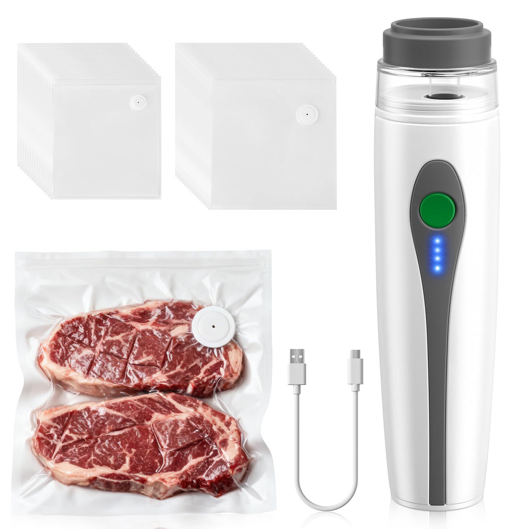 Tragbares Vakuumiergerät für Lebensmittel, Handheld-Vakuumierer, kabelloses vacuum sealer zum Konser