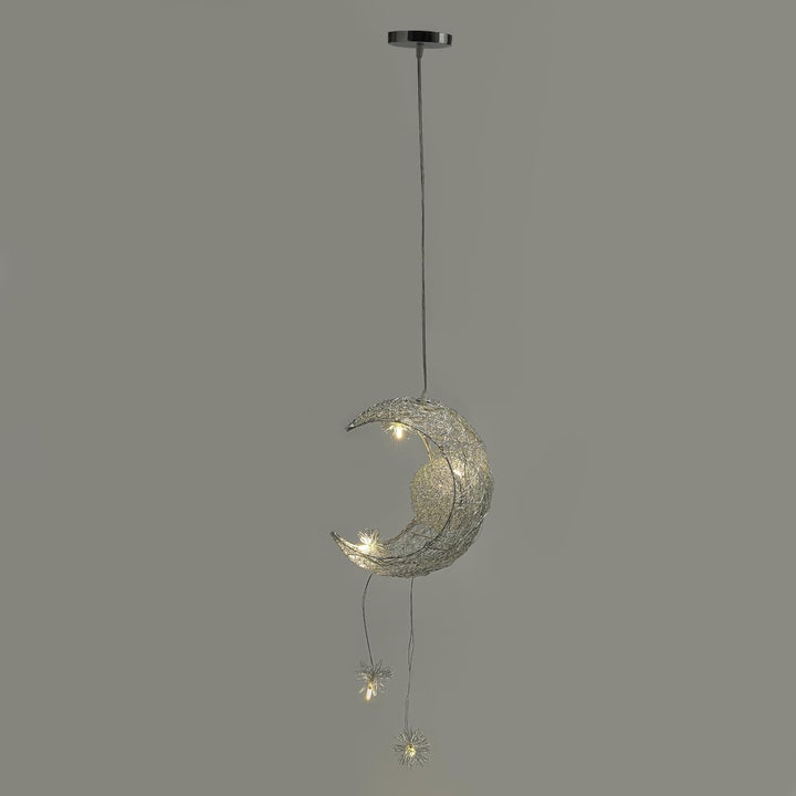 kangten LED Decken Lampe Kreative Kinder Zimmer Fairy Mond und Sterne Pendelleuchte Kronleuchter Bel