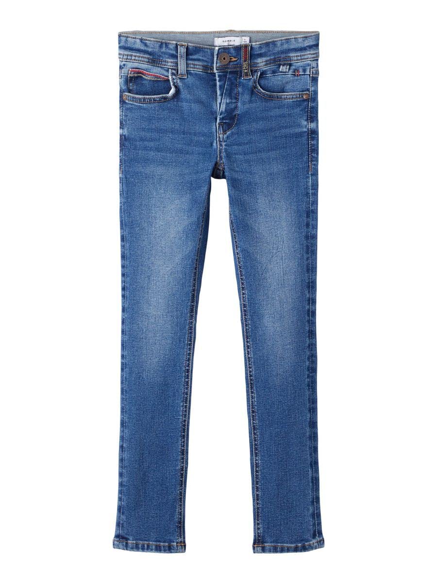 NAME IT Mädchen Hose 128 Medium Blue Denim, 128 Medium Blue Denim