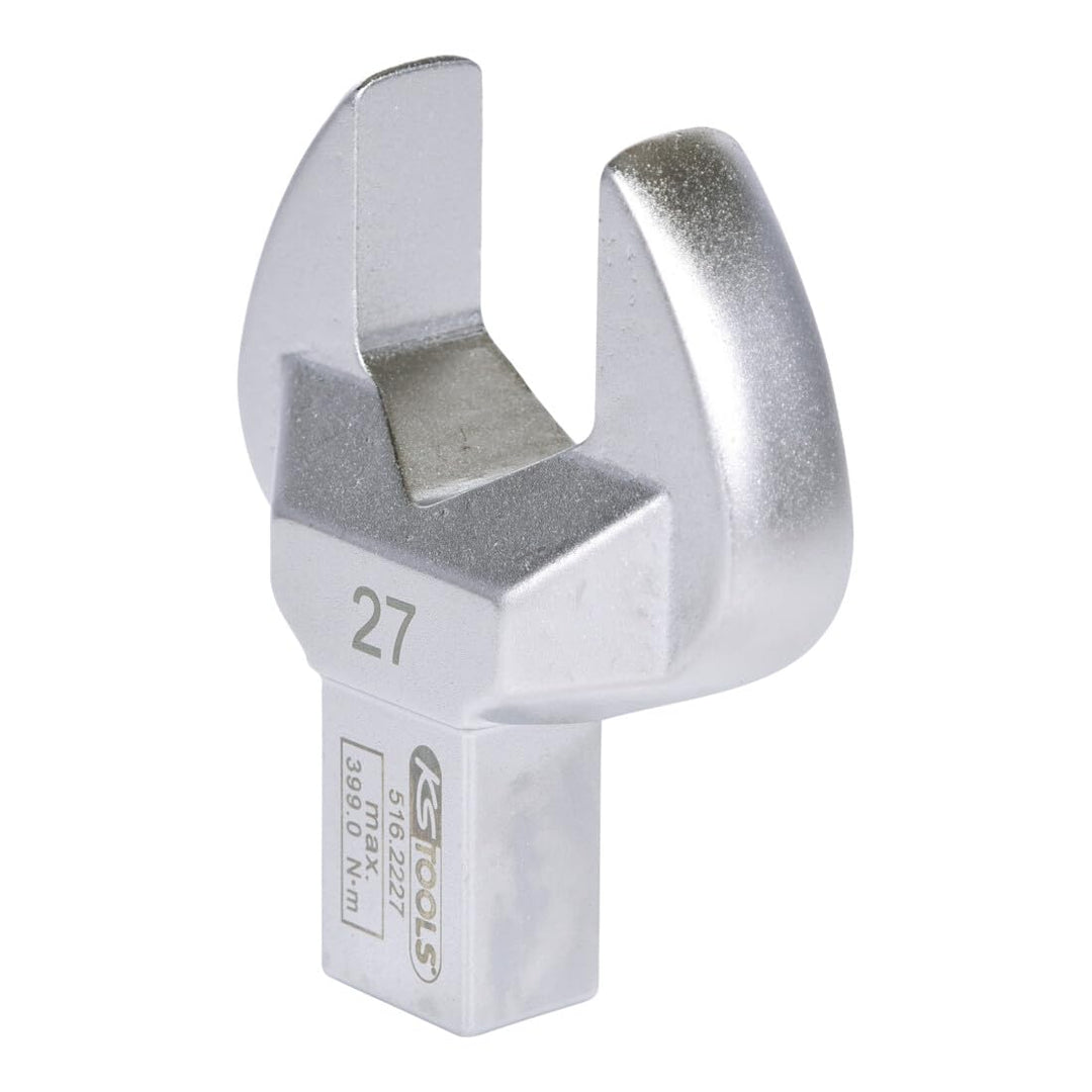 KS Tools Einsteck-Maulschlüssel 14x18mm 516.2227 27mm I Maulschlüssel mit Stiftsicherung I Verchromt