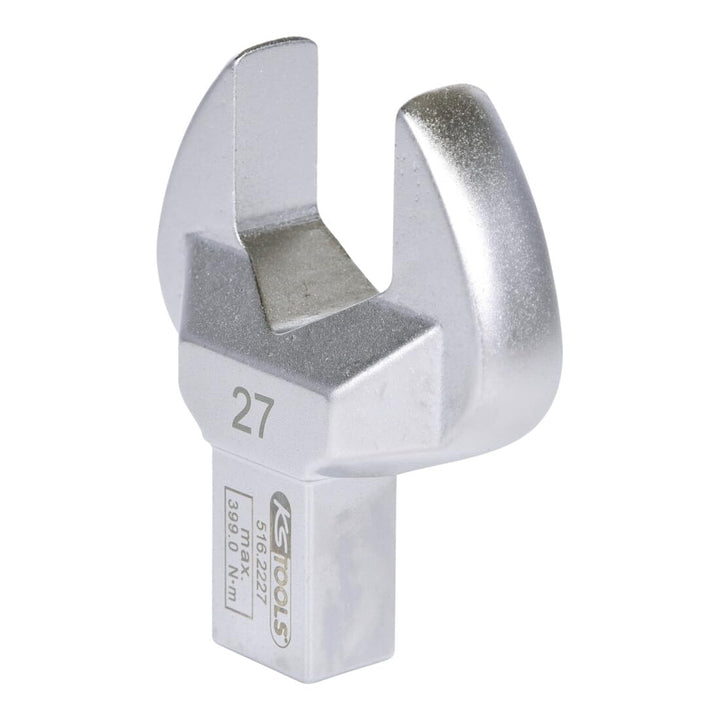 KS Tools Einsteck-Maulschlüssel 14x18mm 516.2227 27mm I Maulschlüssel mit Stiftsicherung I Verchromt