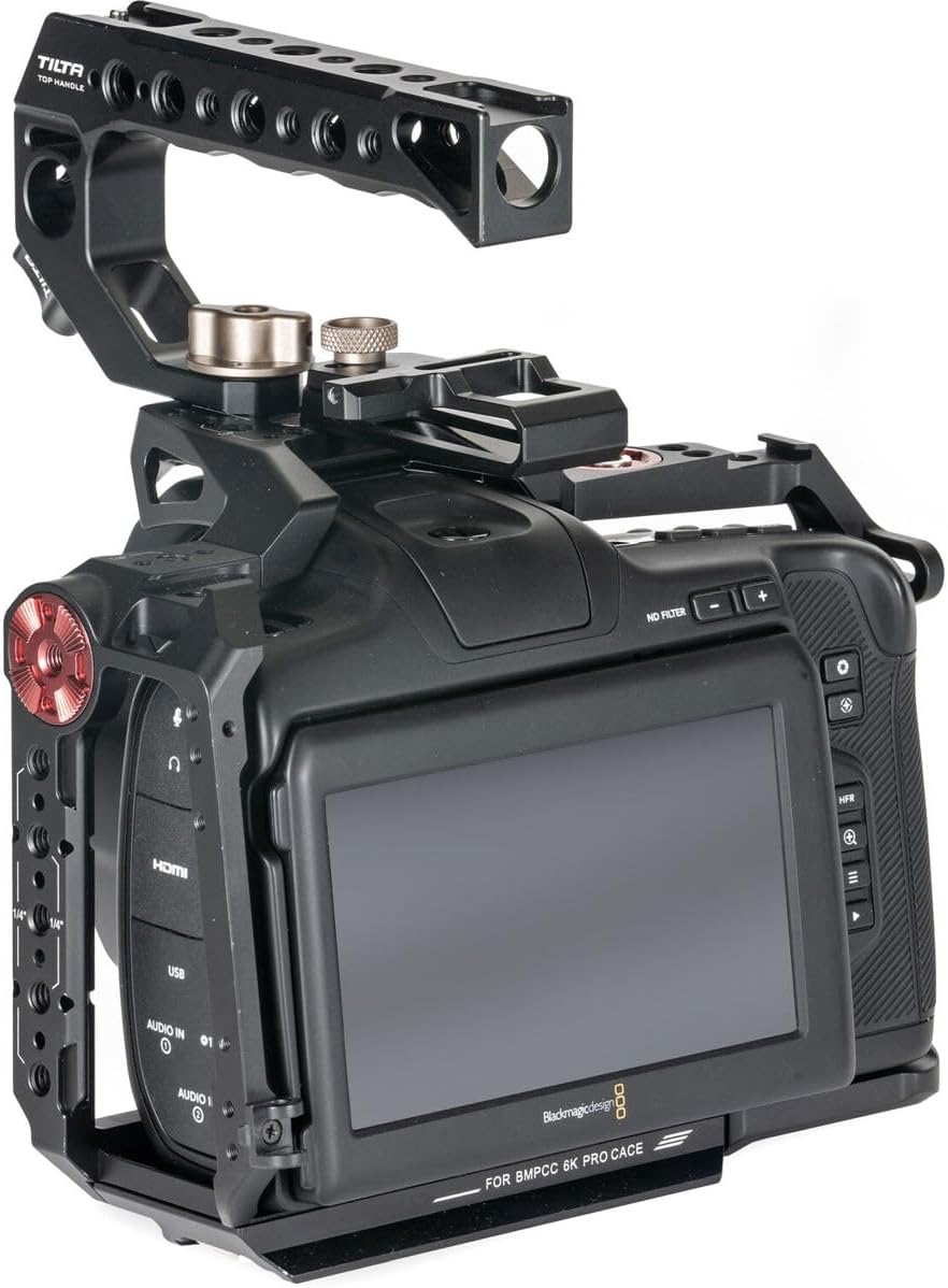 Tilta Basic Kit kompatibel mit BMPCC 6K Pro Full Camera Cage Abnehmbares Design Leicht Kompakt Langl