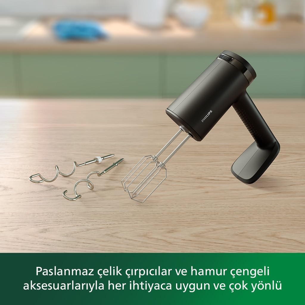 Philips 5000 series hand mixer, HR3781/00, 500W, 5 Speeds, Turbo function, Black