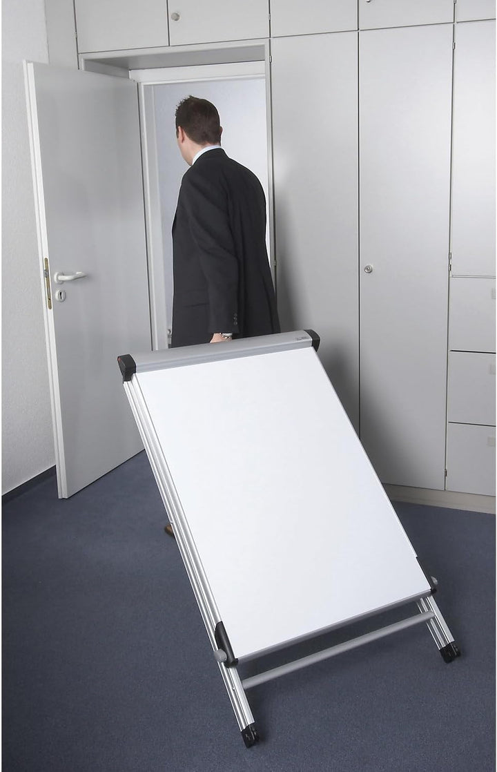 Maul Flipchart MAULpro 69x100,5cm | Stabiles Whiteboard mit Vierbeingestell und 4 feststellbaren Rol