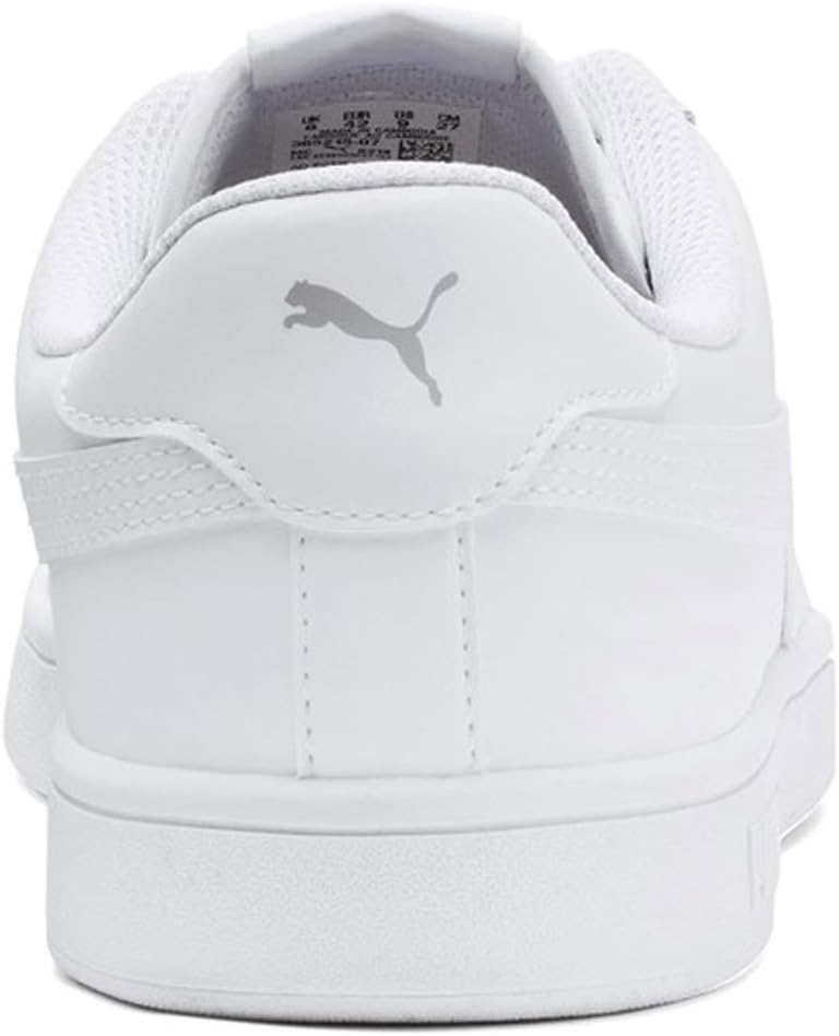 PUMA Unisex Smash V2 L Sneaker 45 EU Puma White Puma White, 45 EU Puma White Puma White