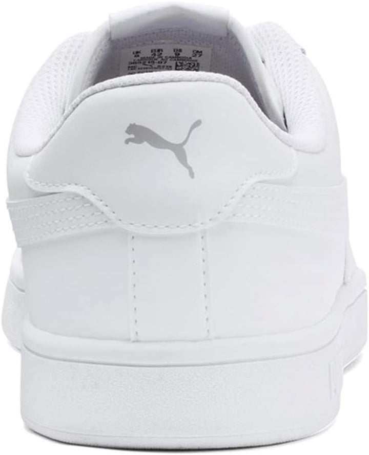 PUMA Unisex Smash V2 L Sneaker 45 EU Puma White Puma White, 45 EU Puma White Puma White