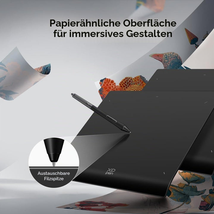 XPPen Deco Pro LW Gen 2 Grafiktablet, 11”x7” Bluetooth 5.0 Zeichentablet, mit Eingabestift X3 Pro, 1