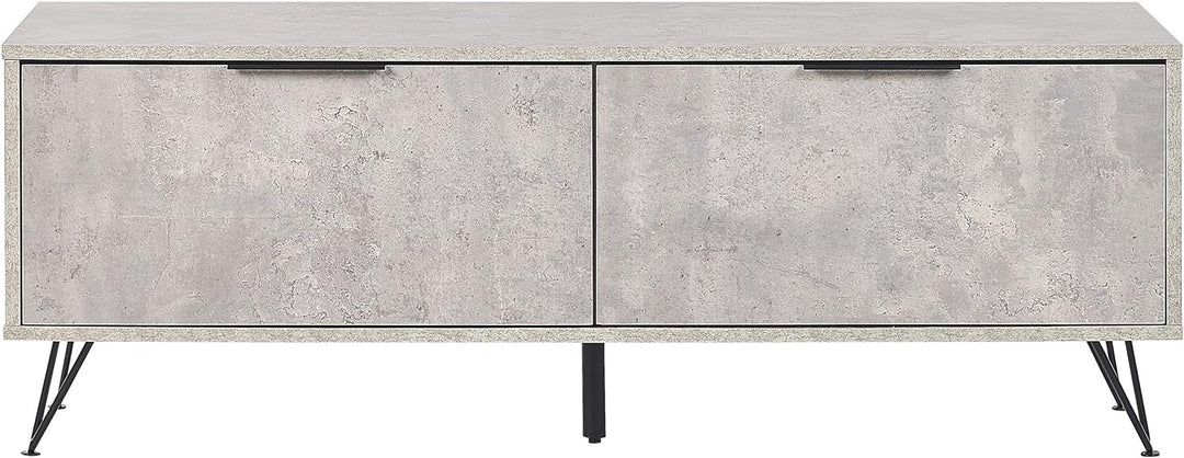 Modernes Sideboard Betonoptik grau /schwarz Holzfaserplatte mit Metall Halston