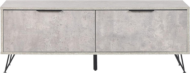 Modernes Sideboard Betonoptik grau /schwarz Holzfaserplatte mit Metall Halston