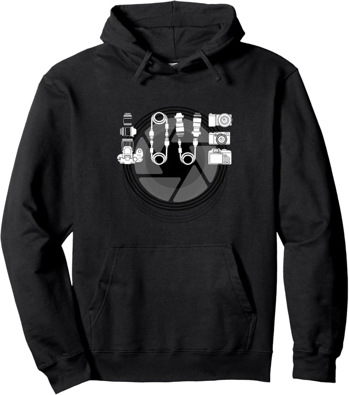 Shoot Outs Motiv Liebe Geschenk für Fotografen Pullover Hoodie