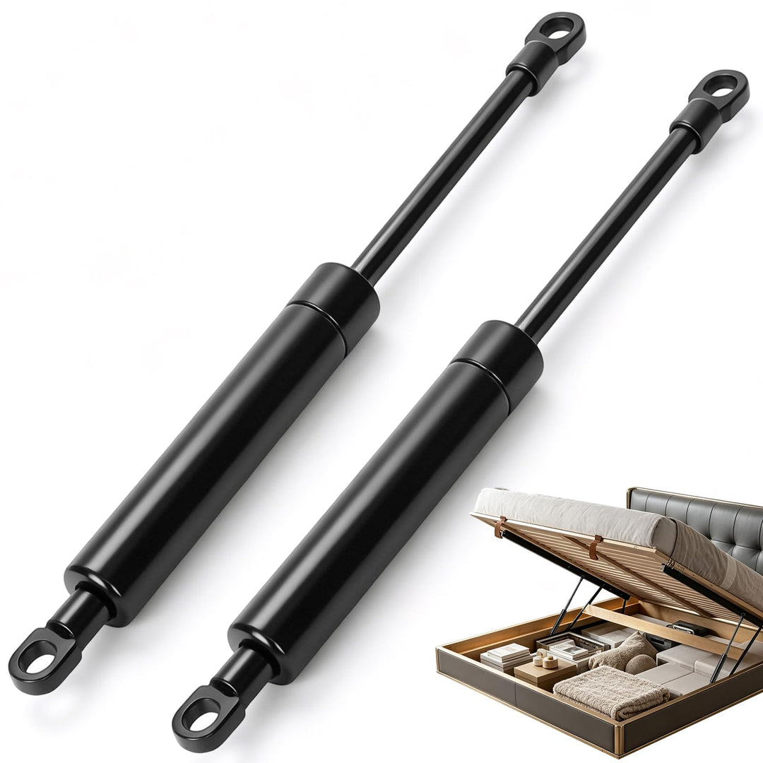 2 Stück 800 N Gasdruckfedern, 500 mm Gasdruckdämpfer mit M8-Augösen, Schwerlast-Liftstützen für Bett