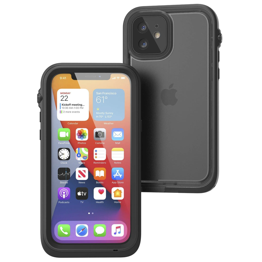 Catalyst wasserdichte Schutzhülle iPhone 12 Schwarz - CATIPHO12BLKM, Catalyst Etui Total Protection