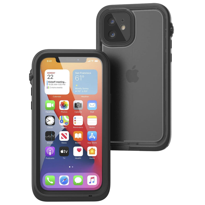 Catalyst wasserdichte Schutzhülle iPhone 12 Schwarz - CATIPHO12BLKM, Catalyst Etui Total Protection
