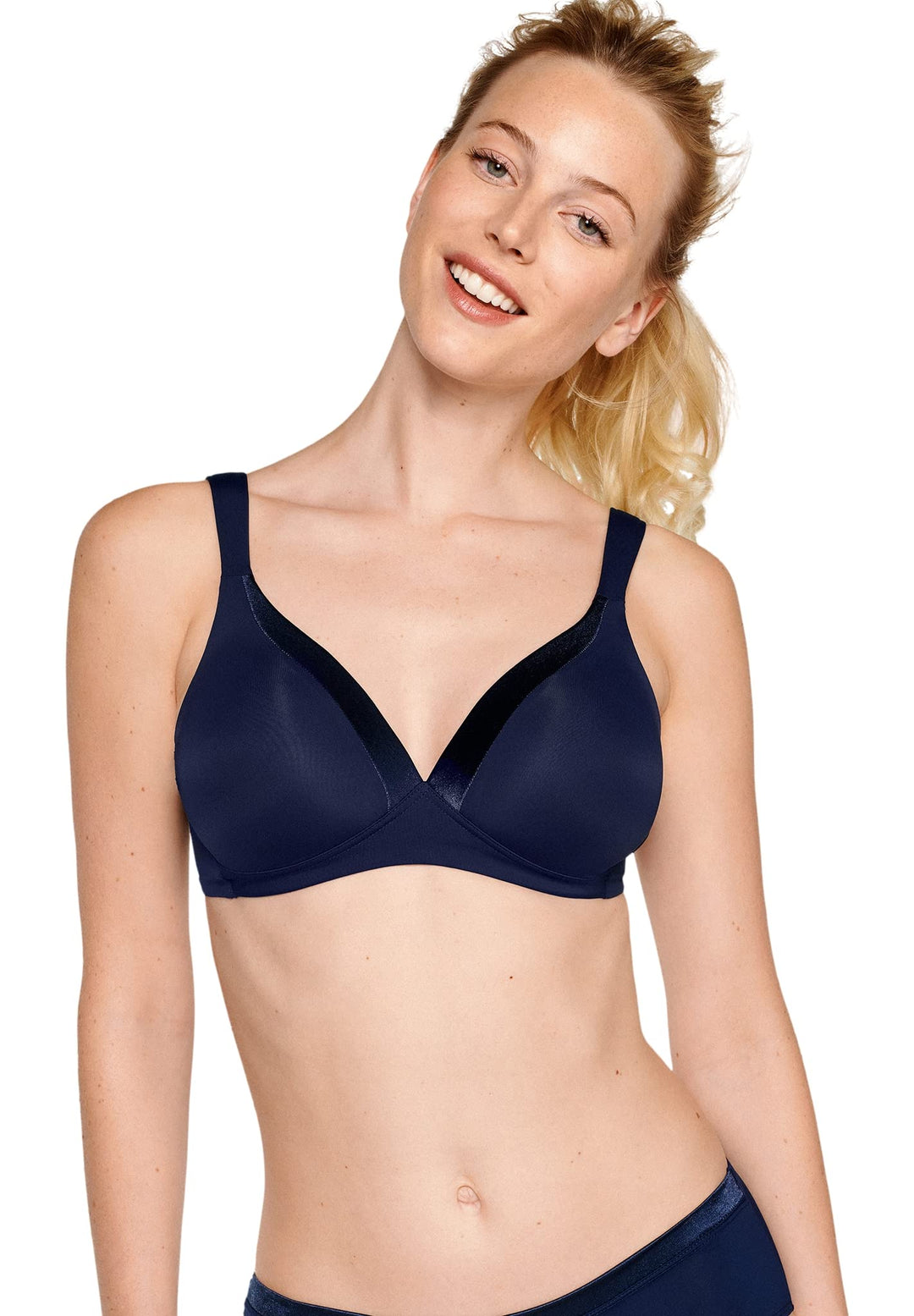 Naturana BH Damen ohne Bügel Cup A-D 100% Angenehm Dank extra Softer Schalen I BH ohne Bügel mit nah