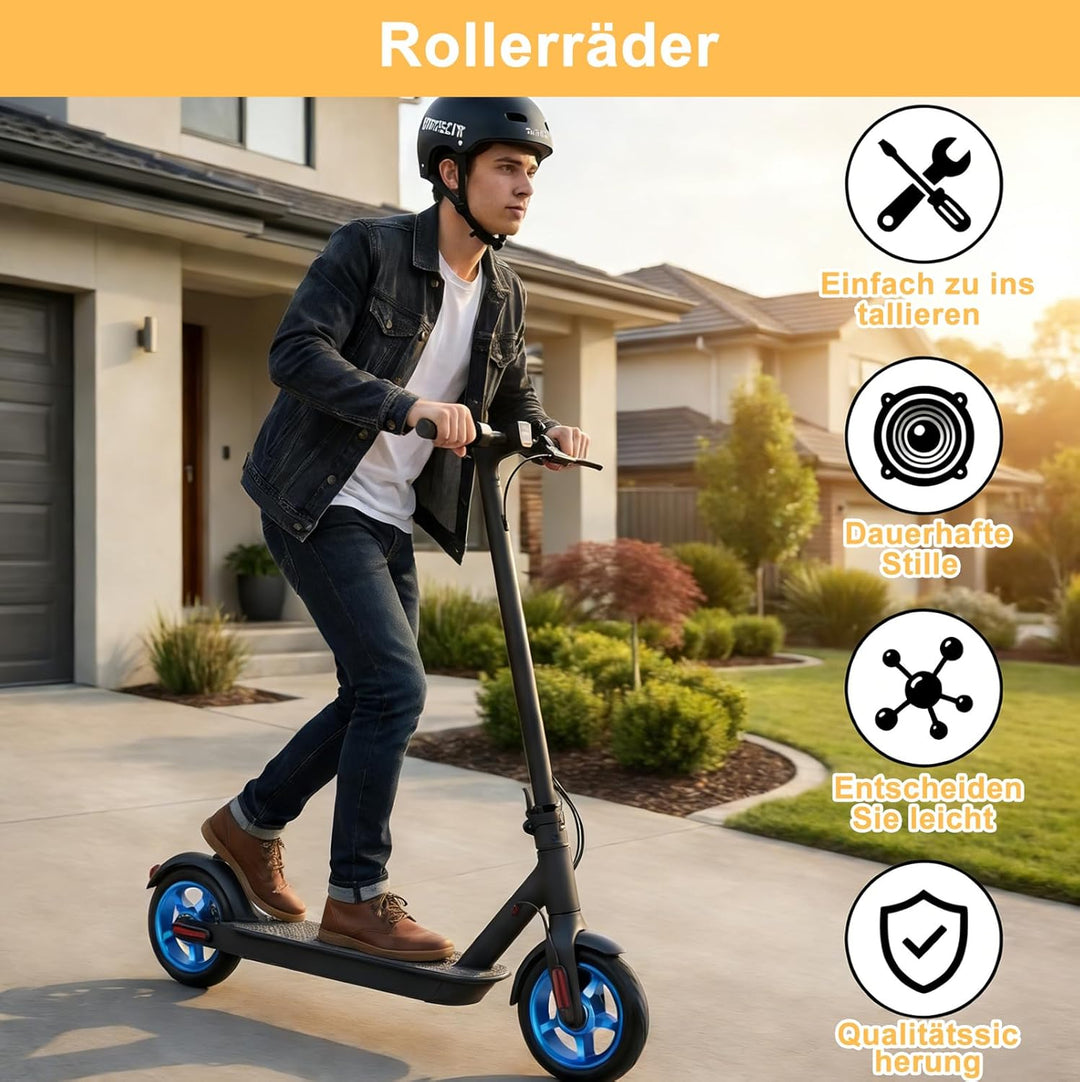 Stunt Scooter Rollen 100mm,2 Stück Scooter Ersatzräder mit ABEC-9 Lagern,Härtegrad 88A Scoot and Rid