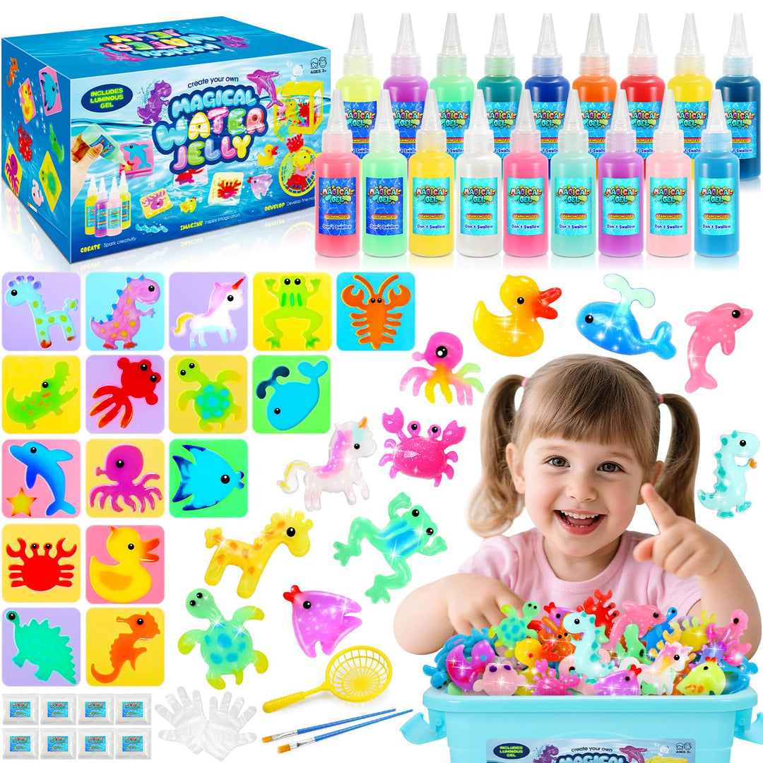 Aqua Gelz, Bastelset Kinder 4-8 Jahre Wasserperlen für Kinder Squishy Selber Machen Kindergeburtstag