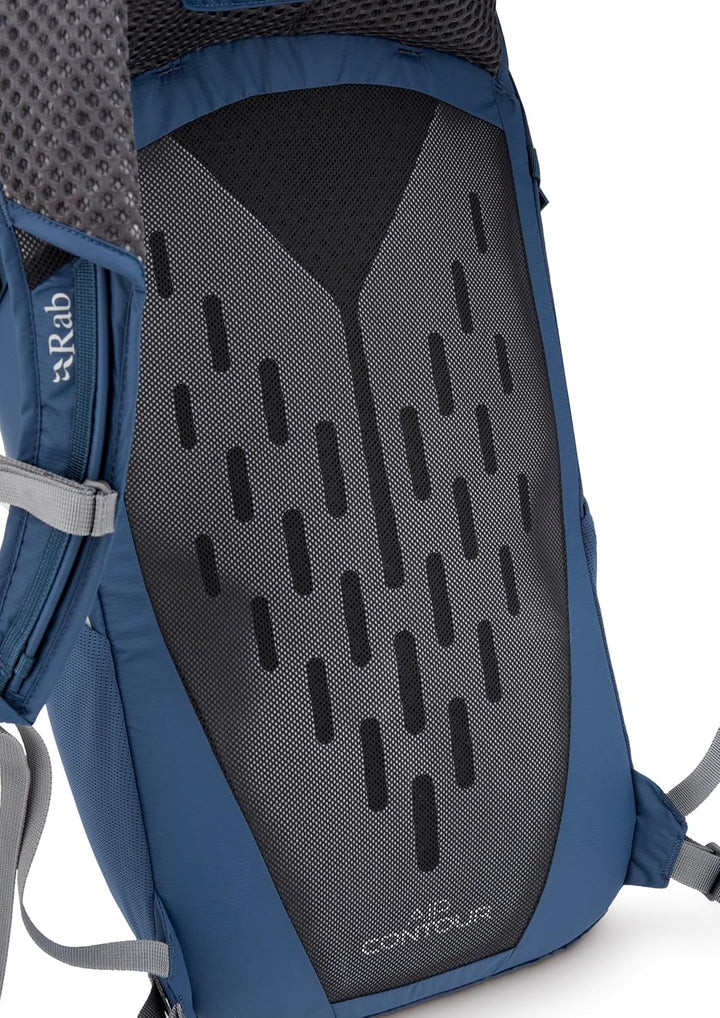 Rab Tygen Rucksack, leicht, atmungsaktiv, Tagesrucksack für Reisen, Wandern und Pendeln Tempest Blue