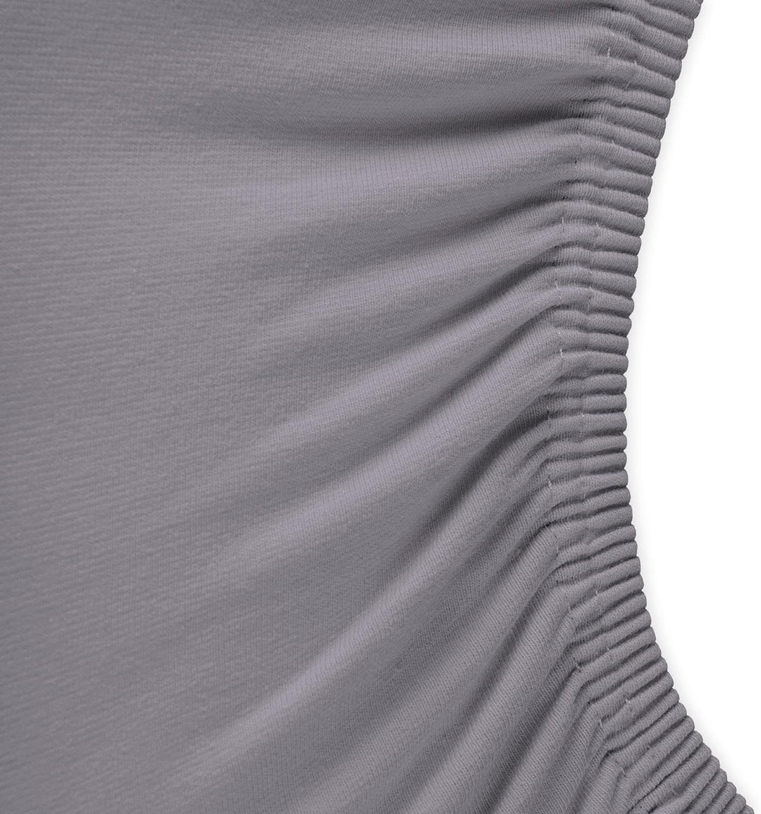 aqua-textil Royal Spannbettlaken Boxspringbett Wasserbett rund Ø ca. 245 cm dunkel grau 210g/qm Jers