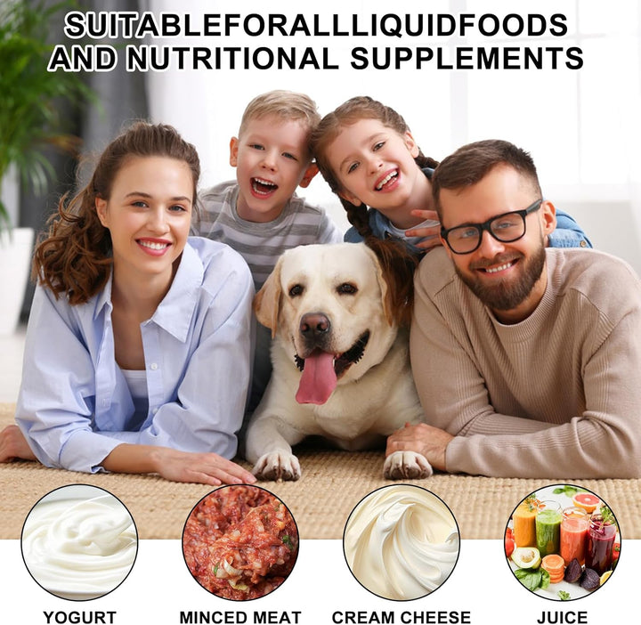 Schleckball Hund Leckspielzeug, Schwarz | Lick Bowl mit Rollball, Interaktives Hundespielzeug, Rutsc