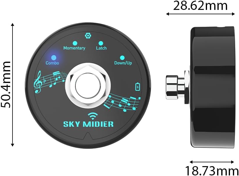 Midi-Controller BT MIDI-Effektpedal, Mini-MIDI-Controller, Software, Effektor-Controller, USB-MIDI-C