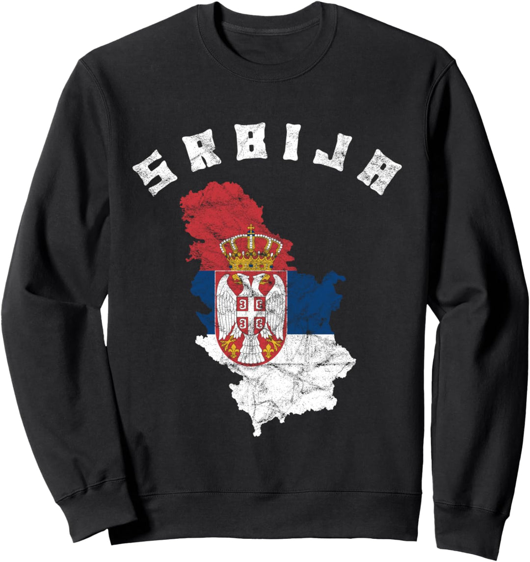 Serbien Flagge, Jugoslawien, Serbische Fahne, Srbija Sweatshirt