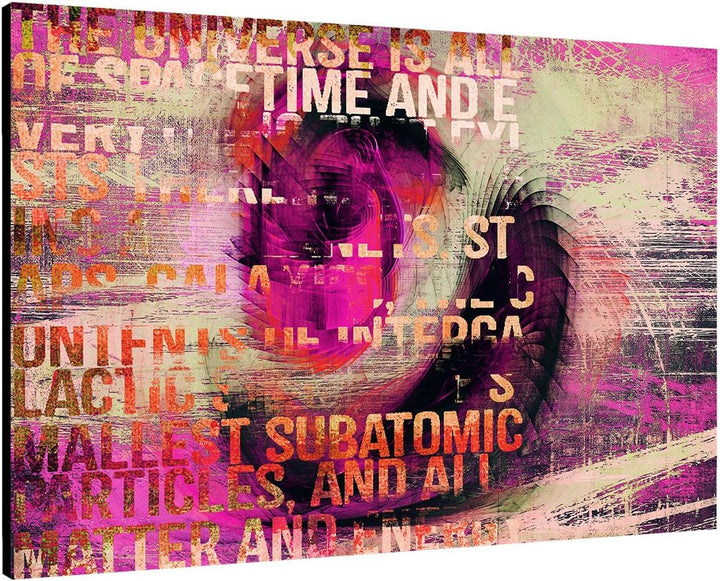 The Universe is a space of Time - Abstraktes Bild auf Leinwand Abstrakt143_cm_dekoratives LeinLeinwa