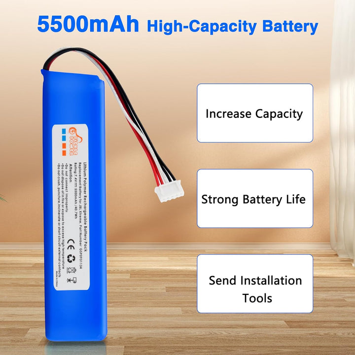 Ersatz für JBL Xtreme Akku,Picke Power 5500mAh GSP0931134 Batterie für JBL Xtreme, Xtreme 1, JBL Ext